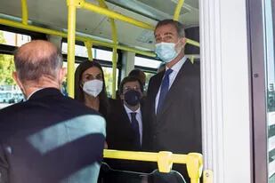 Felipe y Letizia utilizaron el autobús para trasladarse a un acto oficial