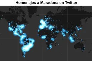Tanto Twitter como Google reflejaron el impacto que generó la muerte de Diego Maradona en todo el mundo, con millones de publicaciones y consultas en Internet