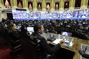 Primera sesión virtual en la Cámara de Diputados