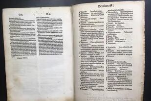Imagen del primer diccionario del castellano, cortesía de Princeton University Library (Special Collections)