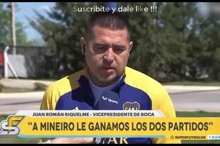 En los últimos días, Riquelme insistió en las polémicas de lo sucedido en las canchas en la serie Boca vs. Mineiro por la Copa Libertadores, pero evitó exponerse con lo que ocurrió detrás de escena.
