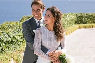 Rafael Nadal y su esposa Xisca, una foto oficial cuando se casaron