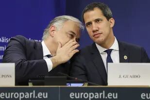 Guaidó habló de la "tragedia" venezolana en el Parlamento Europeo