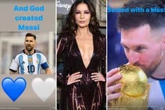 Catherine Zeta Jones deliró con el triunfo de la Selección y mostró su admiración por Lionel Messi