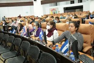 30/03/2022 Diputados durante una votación en la Asamblea Nacional de Nicaragua POLITICA CENTROAMÉRICA NICARAGUA INTERNACIONAL ASAMBLEA NACIONAL DE NICARAGUA