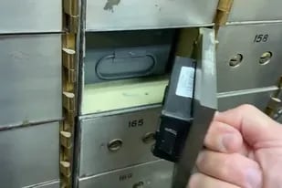 La caja de seguridad donde, según la denuncia, se habrían robado 39.700 dólares