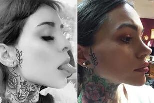 Cande Tinelli fue acusada por una modelo británica de copiarle todos sus looks, incluyendo los tatuajes, y hasta de inspirarse en su cara para operarse la nariz