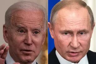 El presidente norteamericano Joe Biden y su par ruso, Vladimir Putin