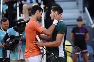 Novak Djokovic elogió a Carlos Alcaraz, con quien aún compite por el primer puesto del ranking ATP