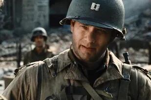 Tom Hanks en Rescatando al soldado Ryan