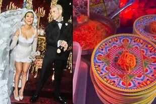 Los lujos en la boda de Kourney Kardashian y Travis Barker no se hicieron presentes en la comida; las imágenes de Kylie Jenner así lo demuestran