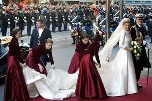 Inés fue dama de honor en la boda real