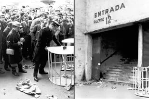 Los molinetes y la fachada de la Puerta 12, escenario de la peor tragedia de la historia del fútbol argentino