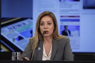 La secretaria de Energía, Flavia Royón, durante los anuncios sobre el nuevo esquema tarifario