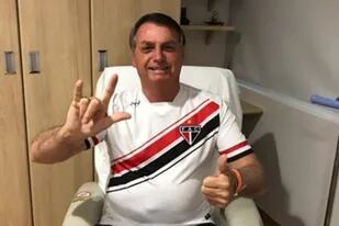 Jair Bolsonaro tras la cirugía de ayer