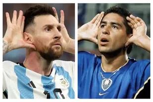 Lionel Messi imitó el gesto de Riquelme a Macri en el Mundial; ahora, habló sobre su relación con Román