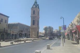 Las calles de Jaffa, desiertas tras los brotes de violencia