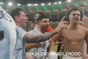 El momento en el que Messi detiene los cantos agresivos contra Brasil