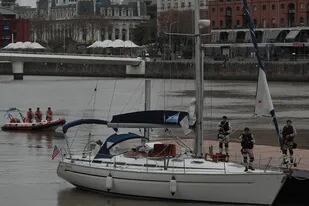Traful, el velero que fue encontrado en Puerto Madero con 444 kilos de droga, en 2011