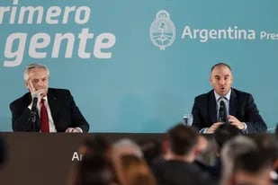 El presidente Alberto Fernández y el ministro de Economía Martín Guzmán