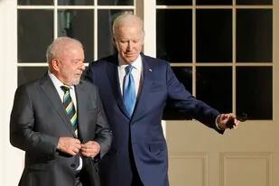 Joe Biden y Luiz Inacio Lula da Silva, durante su encuentro en la Casa Blanca