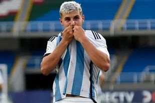Gino Infantino marcó el único gol de la Argentina en la victoria sobre Perú