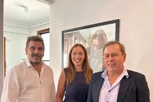El periodista Mario Markic se reunió con Ritondo y Vidal tras lanzarse como candidato a gobernador de Santa Cruz