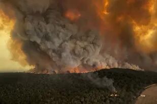 El incendio en Bairnsdale, Australia