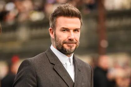 David Beckham, durante el Paris Fashion Week realizado en enero