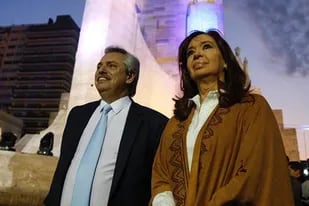 Alberto Fernández y Cristina Kirchner en Rosario