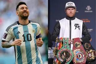 Lionel Messi y el mexicano Canelo Alvarez
