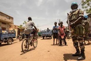 Un efectivo de la misión de las Naciones Unidas en Mali