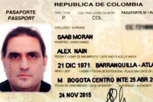 El pasaporte del colombiano Alex Saab