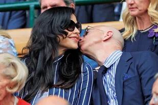 Jeff Bezos y Lauren Sanchez en Wimbledon en el mes de julio