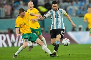 Lionel Messi volvió a ser clave para abrir el marcador en el partido ante Australia; después deslumbró