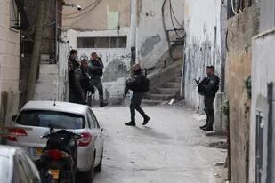 Soldados israelíes en acción, en medio de la escalada de tensión con Palestina
