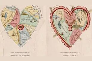 El mapa del corazón de un hombre y de una mujer