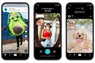 TikTok Now, la respuesta de la firma china a la popularidad ascendente de BeReal, basada en la publicación de una foto espontánea al día, sin filtros y usando la cámara trasera y la frontal al unísono
