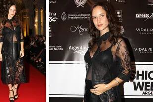 Camila Cavallo, su pancita de cinco meses y su look con transparencias