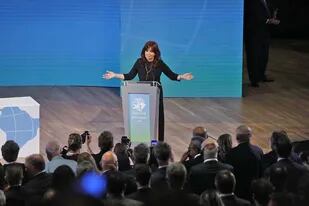 Cristina Kirchner, hoy, en el CCK