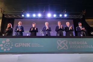 Firma de contratos del gasoducto Néstor Kirchner