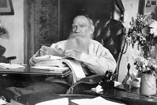 Tolstoi, en su vejez: de joven había participado de la Guerra de Crimea
