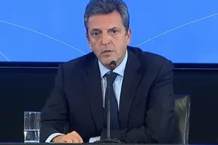 El ministro de Economía, Producción y Agricultura Sergio Massa