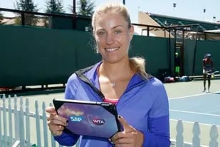 La número 1 del mundo Angelique Kerber utiliza una aplicación para mejorar su rendimiento deportivo