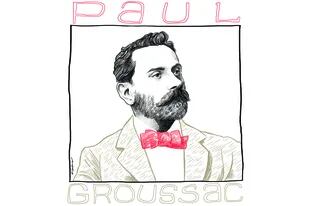 Retrato de Paul Groussac ilustrado por Max Aguirre