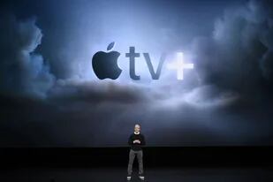 Tim Cook, CEO de Apple, durante la presentación de los nuevos servicios digitales de la compañía