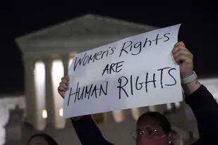 Protestas frente al edificio de la Corte Suprema en Washington.   Kevin Dietsch/Getty Images/AFP