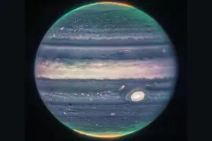 Esta representación individual de Júpiter fue creada a partir de una combinación de varias imágenes tomadas por el telescopio