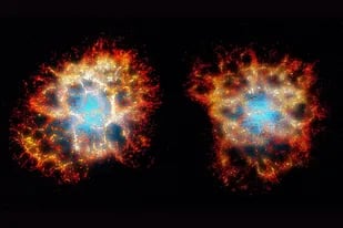 Científicos logran una impresionante reconstrucción en 3D del remanente de la nebulosa del Cangrejo visto desde la Tierra