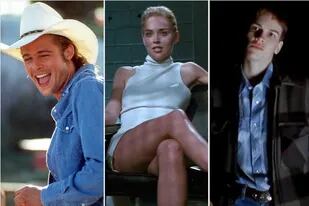 Brad Pitt en Thelma y Louise, Sharon Stone en Bajos instintos y Hilary Swank en Los muchachos no lloran